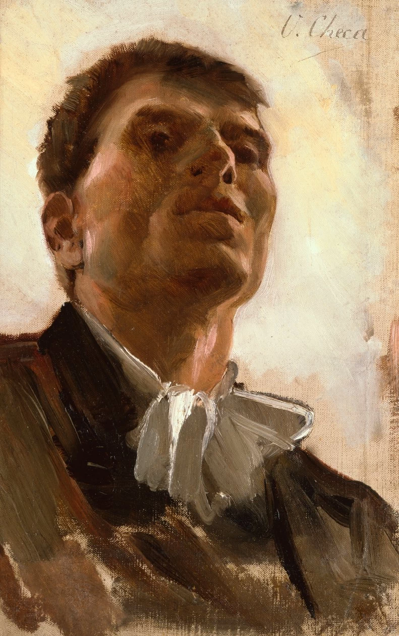 Ulpiano Checa - Testa di un giovane
